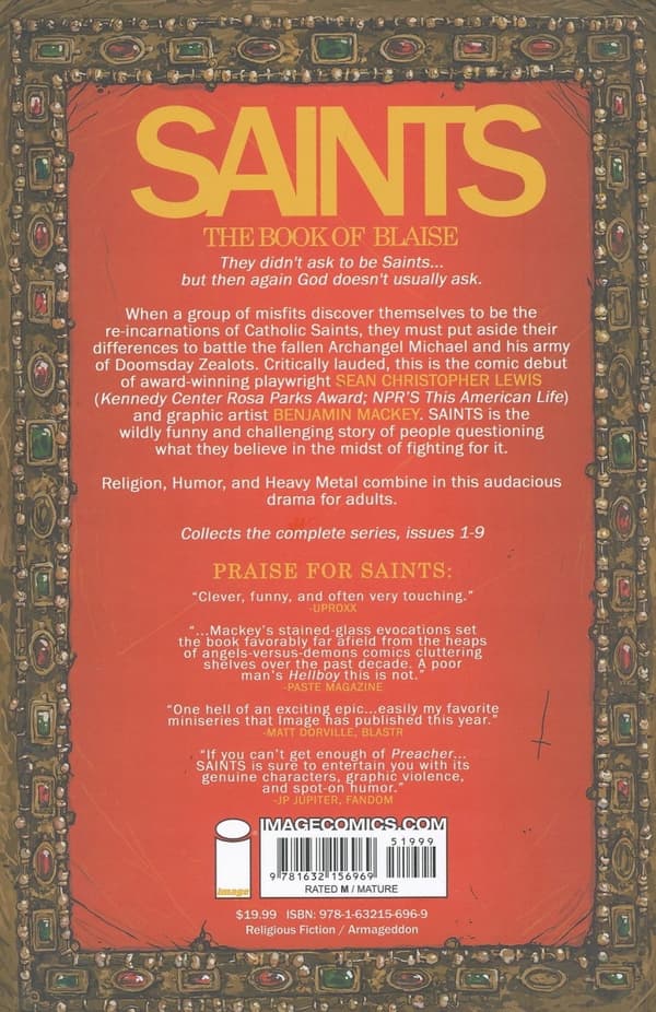 Saints: The Book of Blaise Lewis Sean