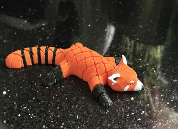 Red Panda 3D – segmented, movable, flexible figurine, toy
