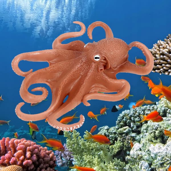 Realistic animal figurines – Desktop creatures – Orange B