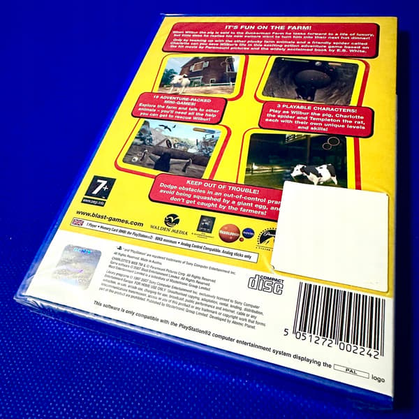Charlotte's Web | PS2 | PLAYSTATION 2 | 3xA SET | NEW