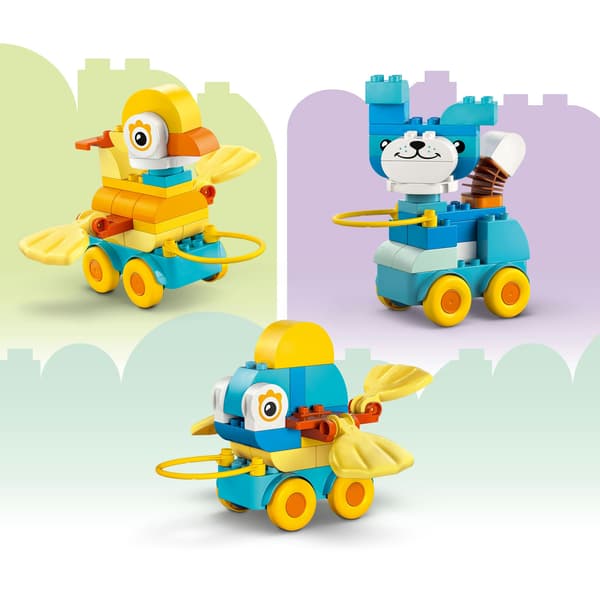 LEGO DUPLO 3-in-1 Animals on Wheels Building Set 10448