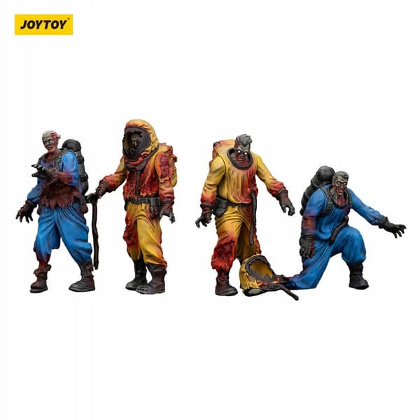 Zombie Dark Source figurines – biochemical laboratory team, 4 pieces, 8 cm
