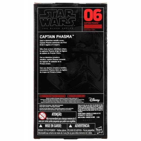 Captain Phasma action figure from The Black Series (Star Wars) range