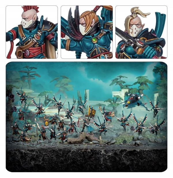WARHAMMER 40K – BATTLEFORCE AELDARI ELDRITCH RAIDERS + Gratis veske!