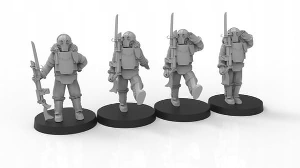 Lunar Auxilia-paradtrupper 32 mm