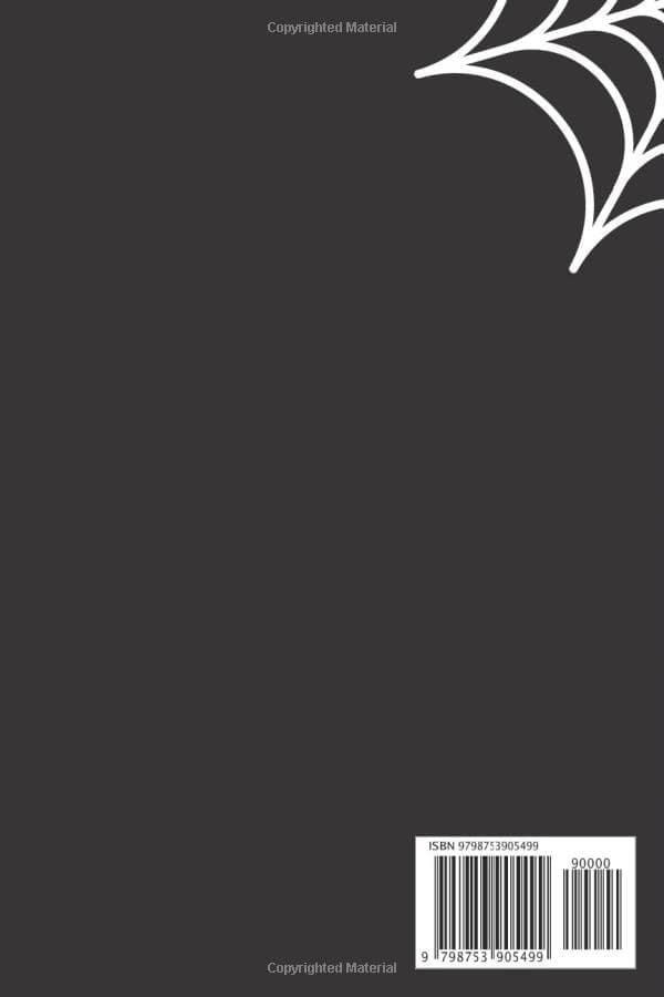 Happy Halloween: Spider and Evil Wizard Notebook – Lined White Paper – Perfec