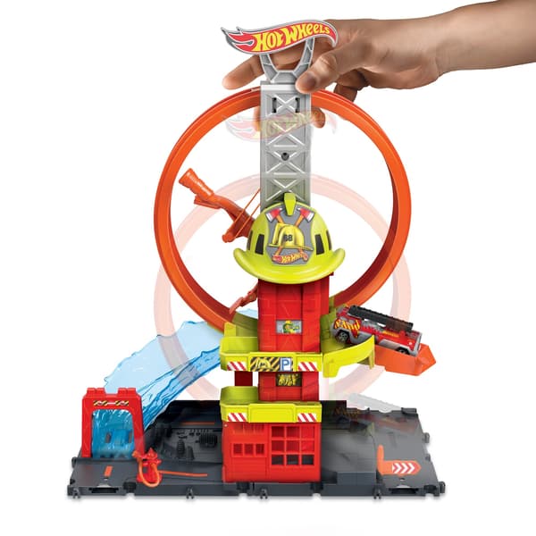 Hot Wheels City Fire Station with Loop Set HKX41