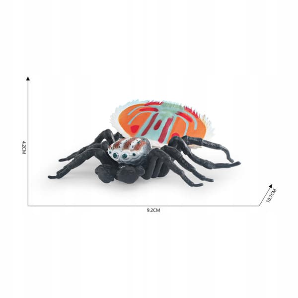 Simulation, Jumping Action, Animal Crafts, PVC Desktop Play Set, Orange