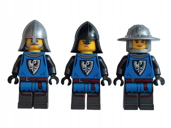 NEW LEGO Castle Figures – BLACK FALCON Knights – Knight figure – 3-pack
