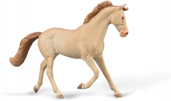 A PERLINO-COLOURED THOROUGHBRED MARE