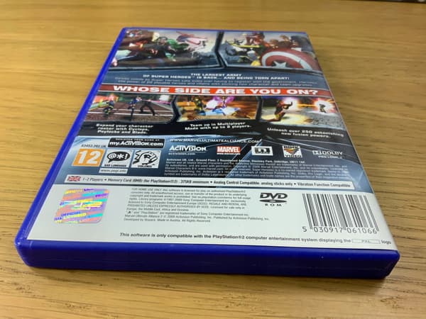MARVEL ULTIMATE ALLIANCE 2 – disc in excellent condition – PS2