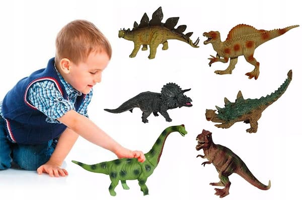 MEGA Rubber Dinosaurs – Set of 6 T-REXs