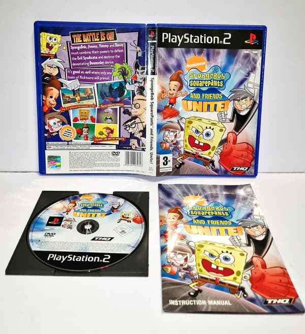 SPONGEBOB SQUAREPANTS AND FRIENDS: UNITE! PS2 3XA