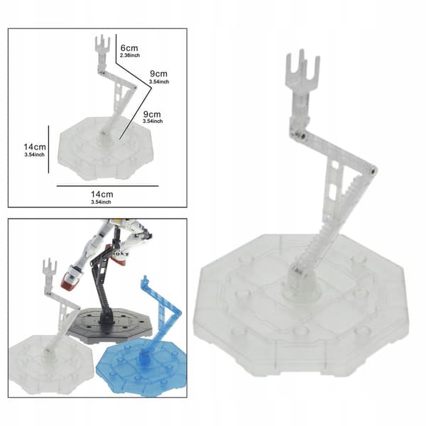 Action figure stand Height-adjustable doll stand Sturdy and transparent