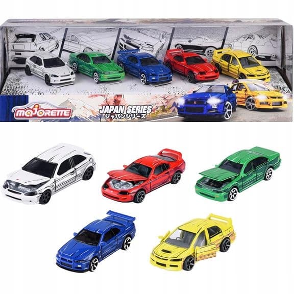 Majorette Japan Series Gift Pack: 5 Vehicles
