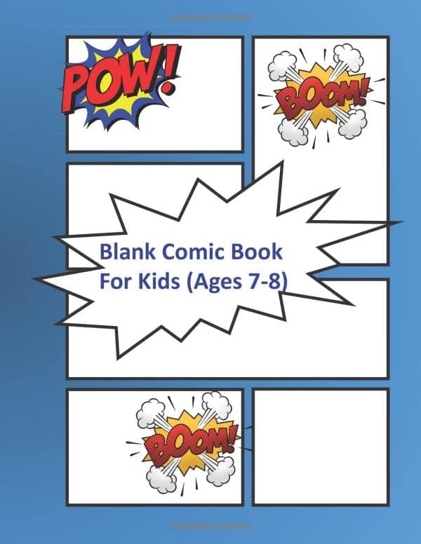 Comic Book Template for Children Aged 7–8: Brighter Child Comic, Wide Drawing
