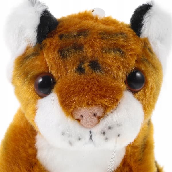 KEY RING WITH A BROWN PLUSH TIGER