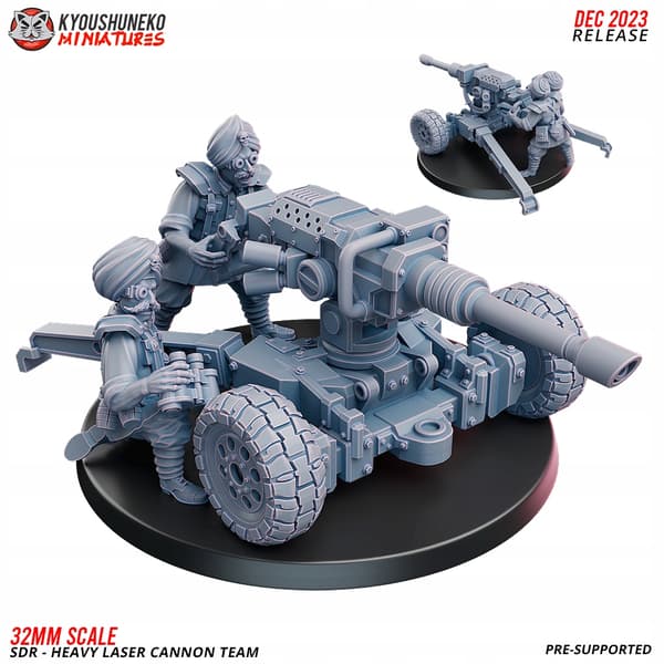 SDR Heavy Laser Cannon Artillery Team
