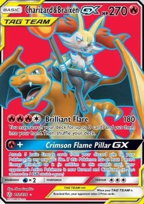 Pokemon Charizard & Braixen GX