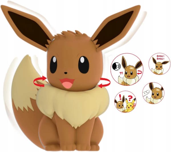 POKÉMON INTERACTIVE FIGURINE, 12 CM, EEVEE