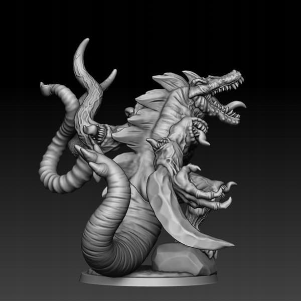 Cipactli 1K Hijos Chaotic Spawnbeast – HD model for board games/D&D/GURPS