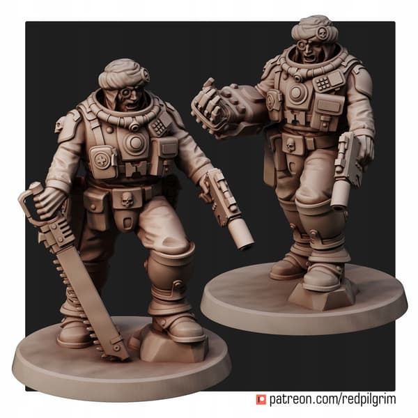 Desert Hawks Command Squad x5 Red Pilgrim-figurer