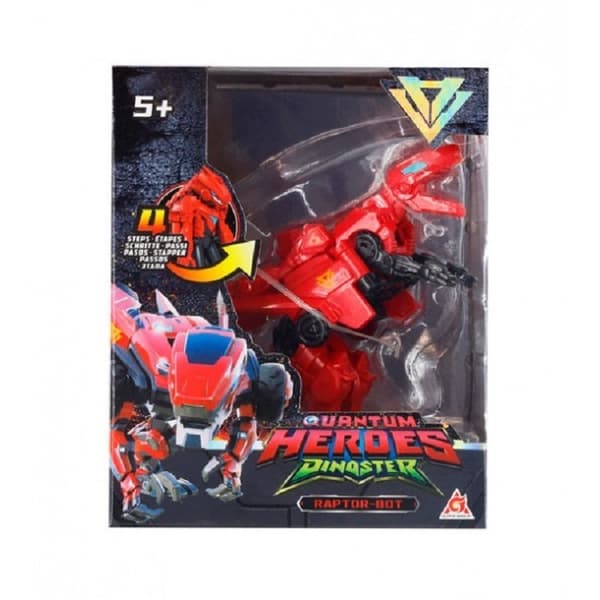 Dinoster Raptor-Bot Transforming Dinosaur Robot