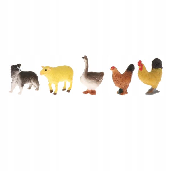11 ABS Plastic Realistic Farm Animal Figures – Lifelike Poultry