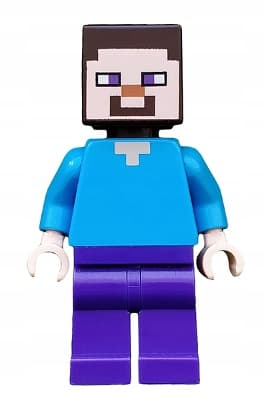 LEGO Minecraft Figure: Steve + Pickaxe + Diamond Armour