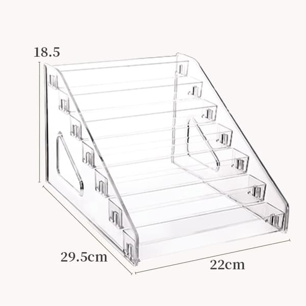 Display stand – Acrylic multi-tier organiser – Presentation stand – Riser 7-tier