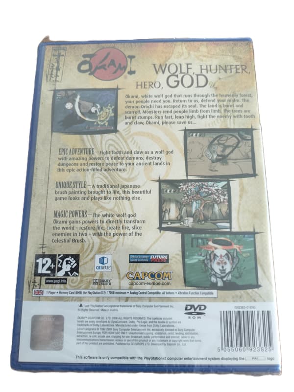 OKAMI PS2 PAL CASE