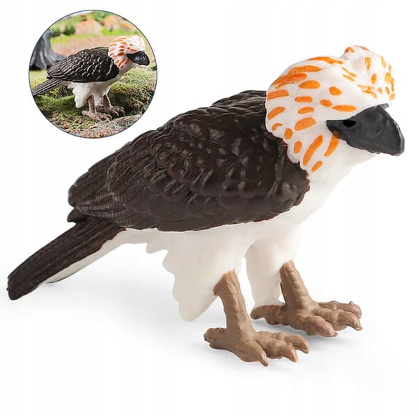 Philippine Eagle Toy Figurine Realistic Eagle Figurines Lifelike Monkey