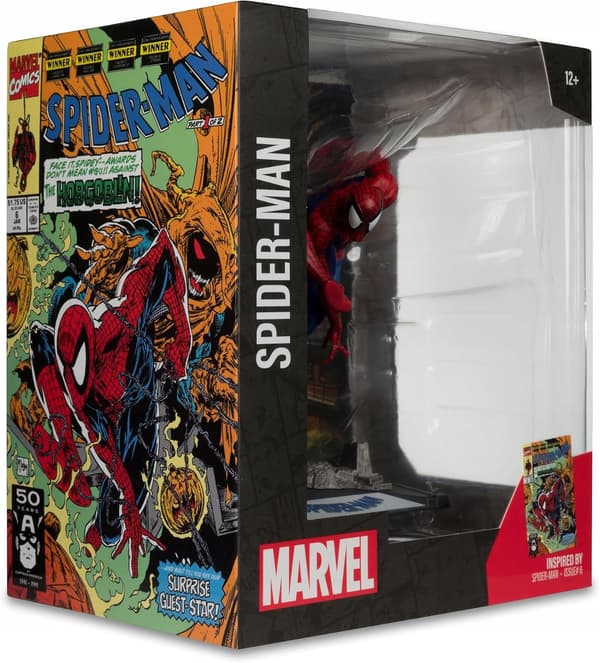 McFarlane Marvel Spider-Man Figure No. 6, 1:10 scale, Collector’s Card