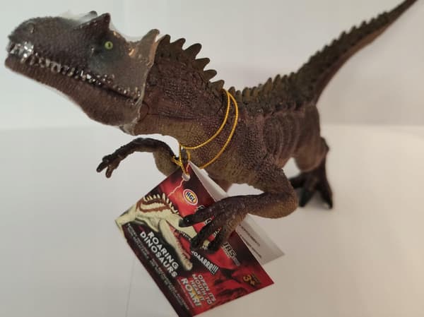 Roaring Dinosaur: Saurophaganax Figurine with Sound
