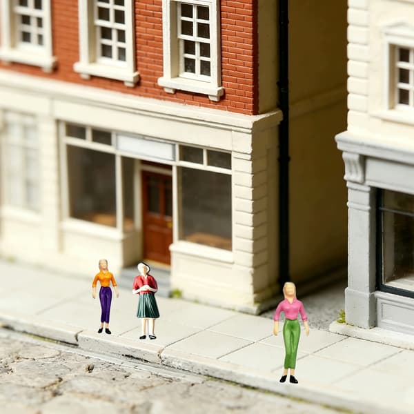 Set of Miniature Figures – Dolls, 1:30 Scale, Plastic, 6 cm, 52 pieces – Practical