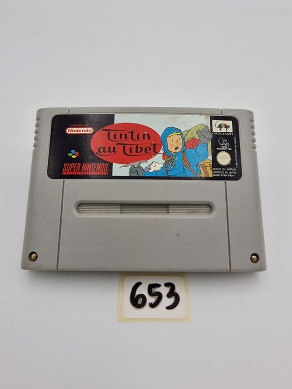 NINTENDO SNES TINTIN IN TIBET