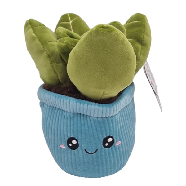 Plush flower in a pot, 20 cm