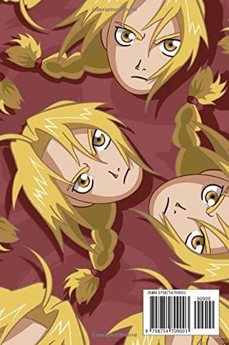 Edward Elric Notebook: Lined Pages Notebook, Small Size, 6x9 inches / 110 pages