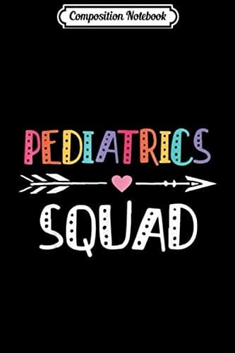 Composition Notebook: Paediatric Squad Nurse – Cute Rainbow Gift for Jo