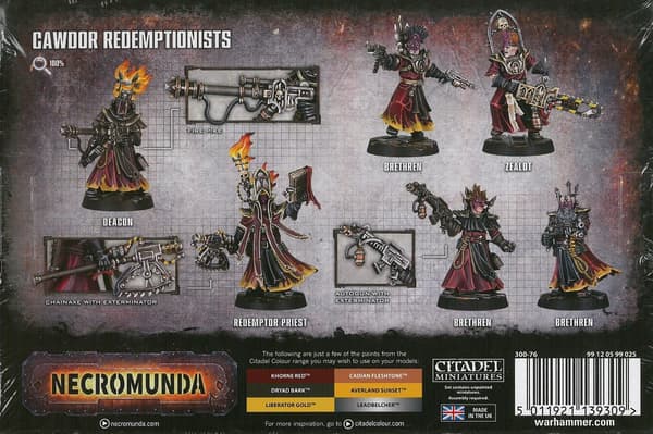 Necromunda: Cawdor Redemptionists battle game by Games Workshop