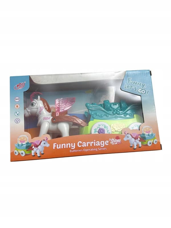 Interactive Unicorn Carriage with Lights and Sounds – 3+