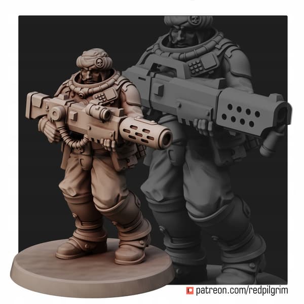 Desert Hawks Command Squad x5 Red Pilgrim-figurer