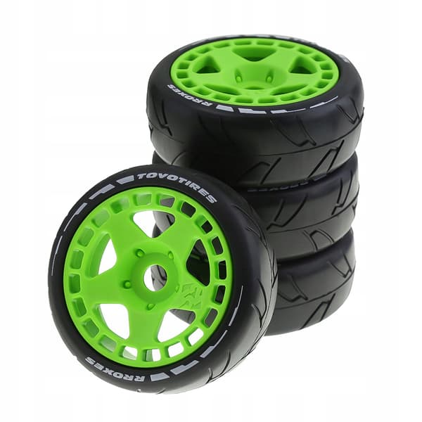 4 pieces 1/8 1/7 Resist Buggy, fluorescent green