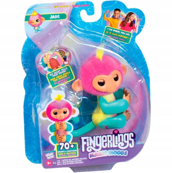 FINGERLINGS JADE MONKEY INTERACTIVE FINGER TOY FOR CHILDREN WITH SOUNDS