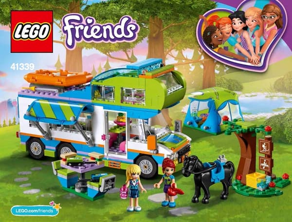 LEGO PAPER MODEL INSTRUCTIONS (WITHOUT BRICKS) Friends: Mia’s Camper Van 41339, 2018