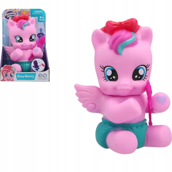 Plastic singing and light-up pony: Romantic Merry – a tiny pony in a nappy