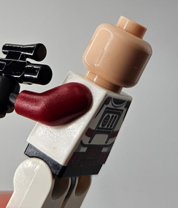 LEGO STAR WARS minifigure sw0202a Clone Trooper Commander Fox DEFECT /