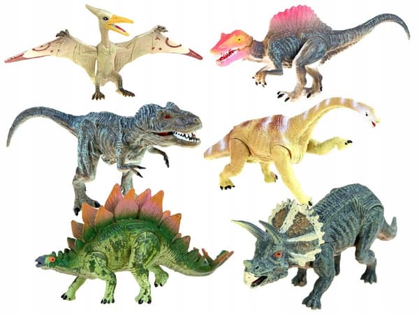 Dinosaur set: PAINTED DINOSAURS, 6-piece set, 5905258513287