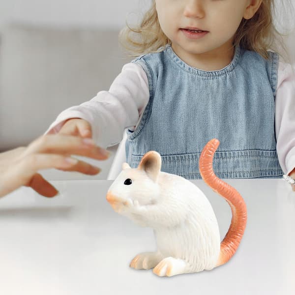 Realistic mouse model Sculptures Collectables Educational mice C-style toy