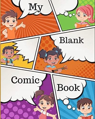 My Comic Blank Book: Comic Book Sketchbook measures 8" x 10" / Two Different Pa